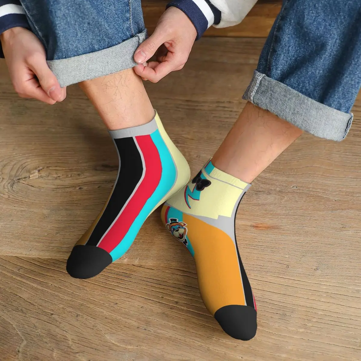 

Glamrock Freddy Fazbear Entertainment Рюкзак Носки Harajuku Высококачественные чулки Всесезонные носки Аксессуары для мужчин и женщин