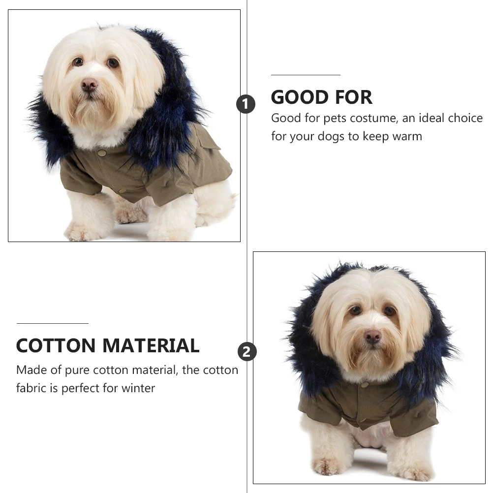 

Warm Coat Pure Cotton Hoodie Costume Puppy Clothes Winter Pet Fashion Comfortable Dog Clothes Pet Winter Clothing Dog Jacket
