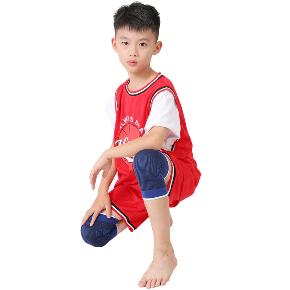 1Pair Kids Children Knee Sleeve Brace Support Breathable Flexible Elastic Protector Compression for Knee Pain Sports Gymnastics