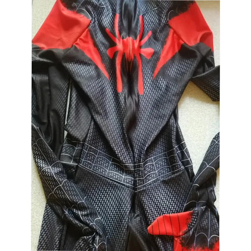 2025 nouveau Anime Spidercosplay Miles Morales COSPLAY Costume impression 3D dans le verset super-héros Halloween Zentai body pour A ☆ ☆