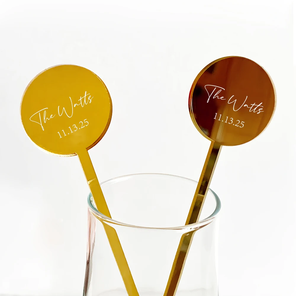 10pcs Custom Drink Stirrers Wedding, Cocktail Stirrer, Personalized Wedding Drink Stirrers, Acrylic Drink Stirrers