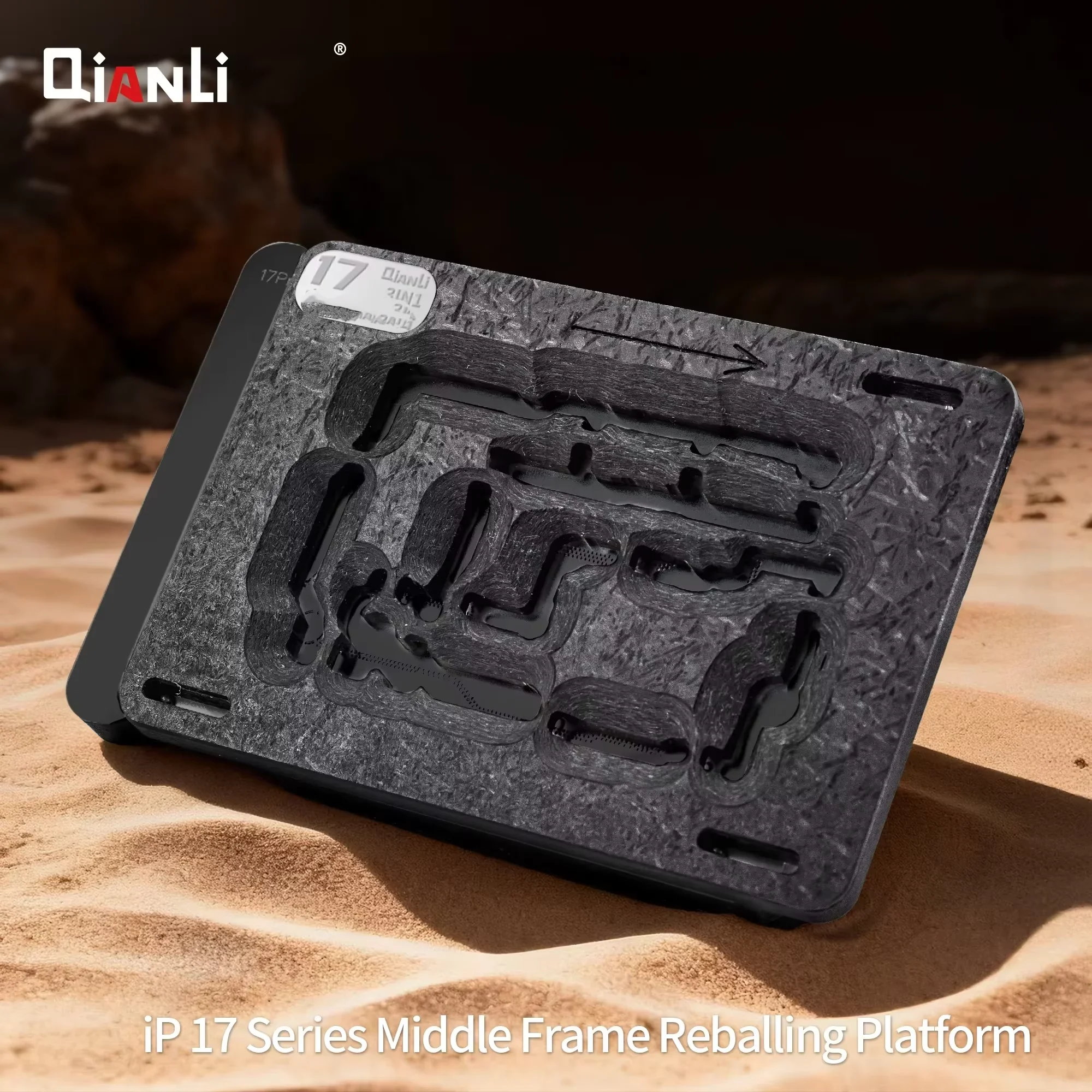 QianLi Middle Frame Reballing Platform Motherboard Fixture BGA Reballing Stencil for iPhone 14 Plus 15 16 17 Pro Max