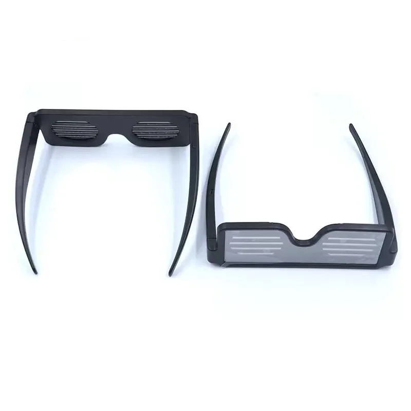Dynamic LED Glowing SunGlasses USB Rechargeable Light-Up Glasses flashing Neon 11 Pattern Luminous Glasses Party club Decoration