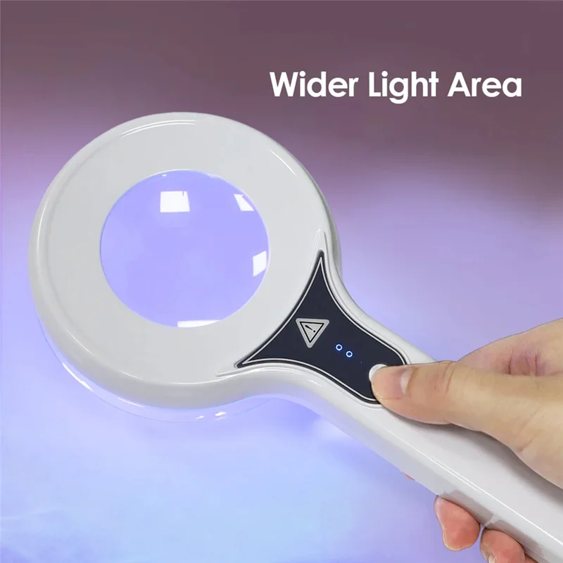 Woods Lamp Skin Analyzer for Skin UV Magnifying for Beauty Facial Testing Wood Lamp Light Skin Analysis Detection