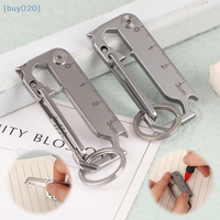 Stainless Steel Keychain Nine In One Mini EDC Tool Outdoor Hiking Camping Multifunctional Tool