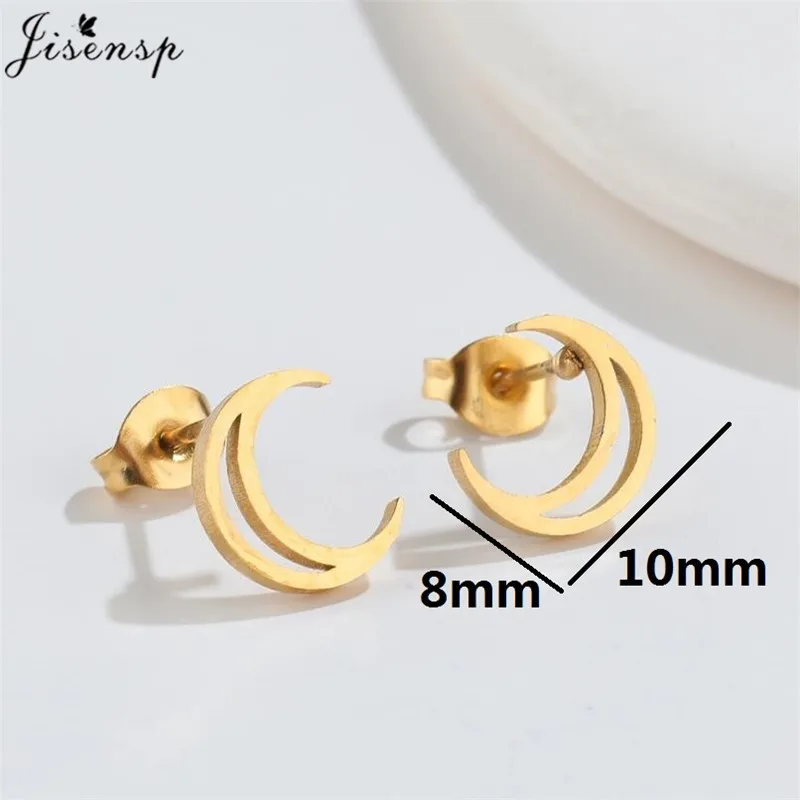 New Stainless Steel Earrings for Women Geometric Jewelry 2024 Simple Lightning Heart Cloud Honeycomb Earing Ear Studs Wholesale