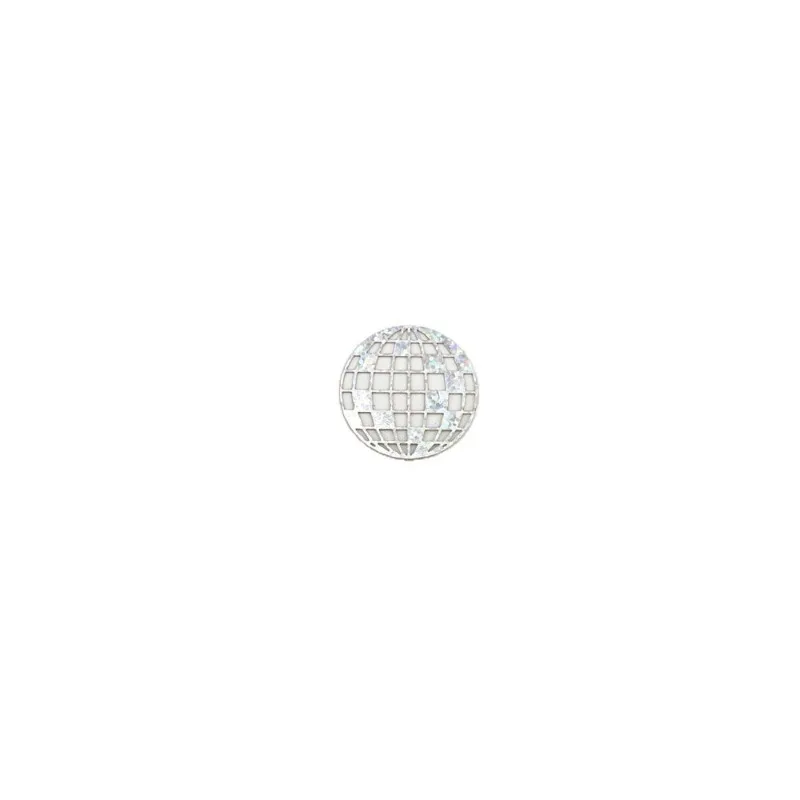 Disco Ball Shaped Cardboard with Colorful Sequins, Confetti, Birthday Party Decorations Thrown Away