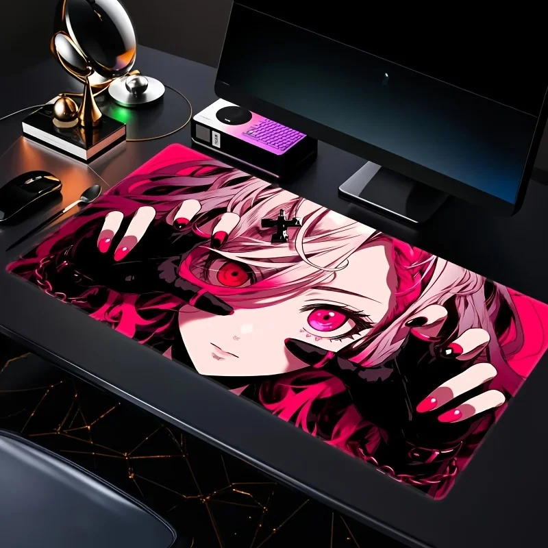 

Thin Portable Rectangle Cloth Mouse Pad Space Saving Easy Storage For Travel Office Home Laptop