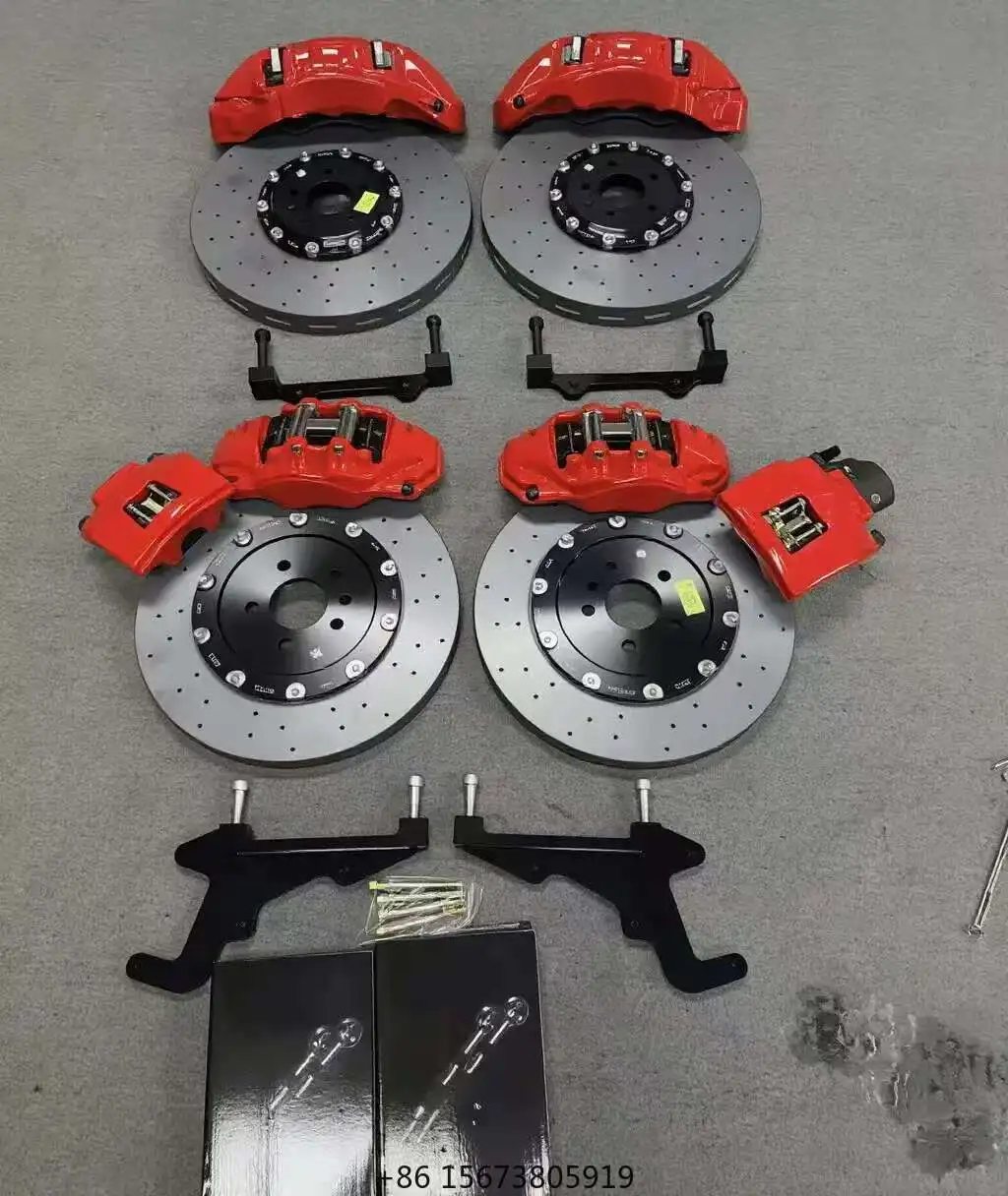 

Custom Carbon Ceramic Brake Disc ApFront Ten Rear Four+1 Brake Calipers Suitable for and Other Models Modif