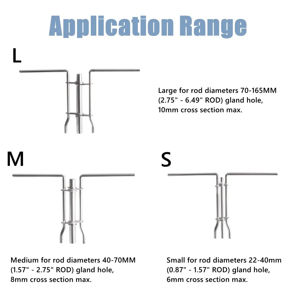 Hydraulic Cylinder Piston Rod Seal U-cup Installer Tool Boost Controller Repair Tool 3Pcs S/M/L Universal Auto Accessories