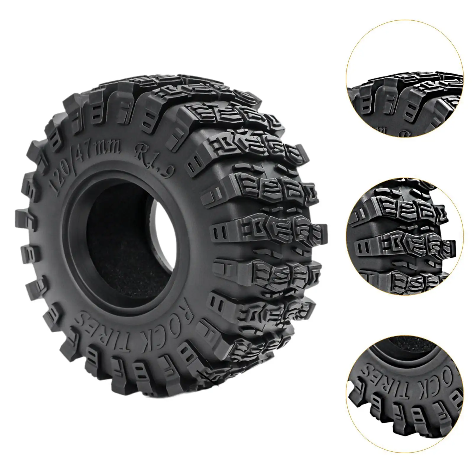 4 Stuks 1/10 RC Wielen en Banden RC Banden Eenvoudig te Installeren Rubber RC Crawler Autobanden RC Upgrade Deel voor DIY Toebehoren