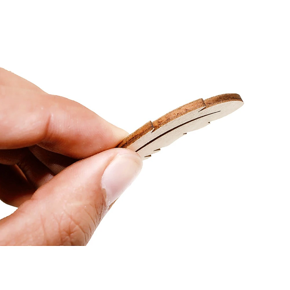 

25pcs Wooden Shape Blanks For Diy Crafts Wedding Party Decor Scrapbooking Embellishments Durable Unfinished To Paint