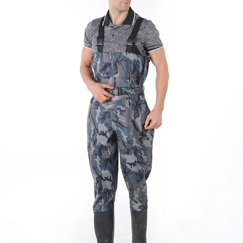 Nylon Breathable Waterproof Stocking Foot Fly Fishing Hunting Chest Waders Pant For Men And Women One-piece Trousers For Fishing