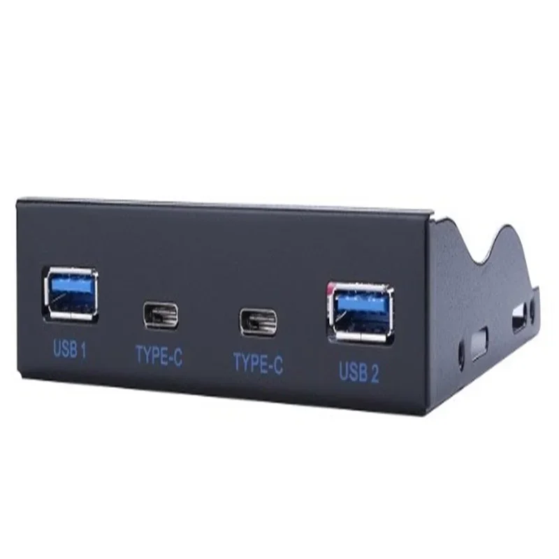 New Dual 5Gb/s USB 3.1 Type-C + USB 3.0 HUB 19Pin USB to Dual USB3.0 USB-C adapte 3.5 Front Panel Floppy Disk Bay