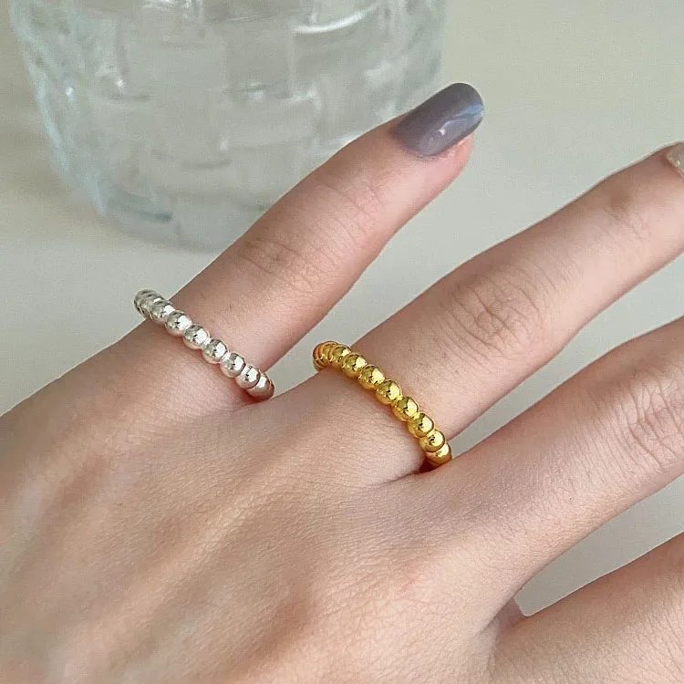925 Sterling Silver Geometric Fine Adjustable Ring