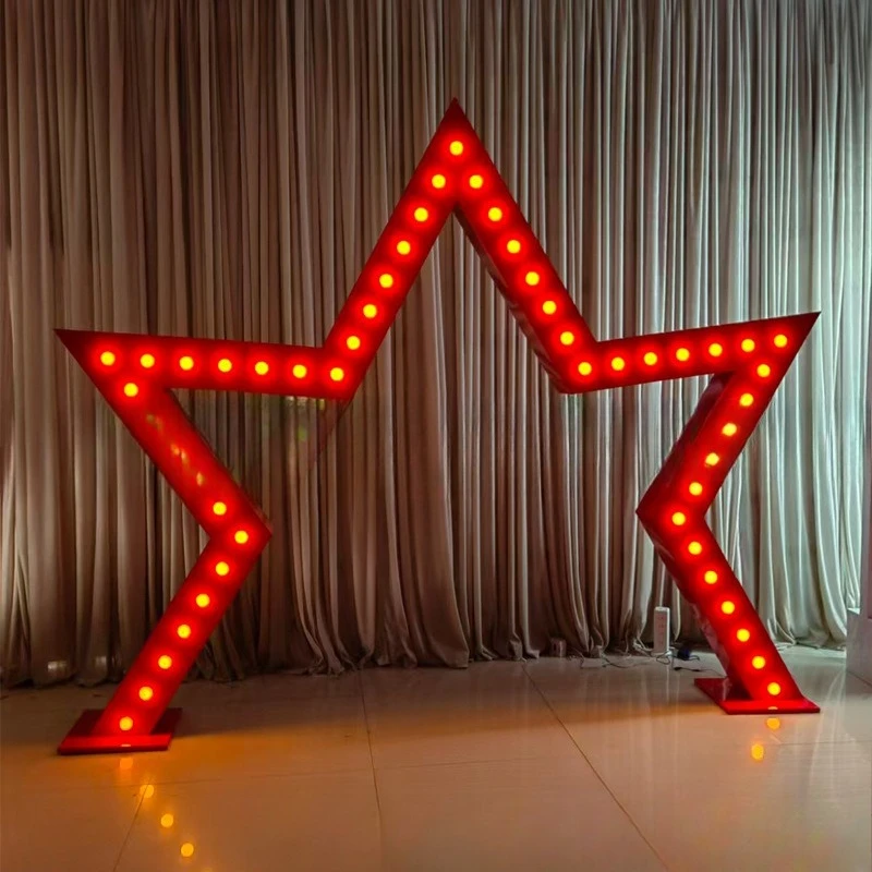 

Pentagram Arch Wedding Auditorium Decoration Props Shopping Mall Square Arch