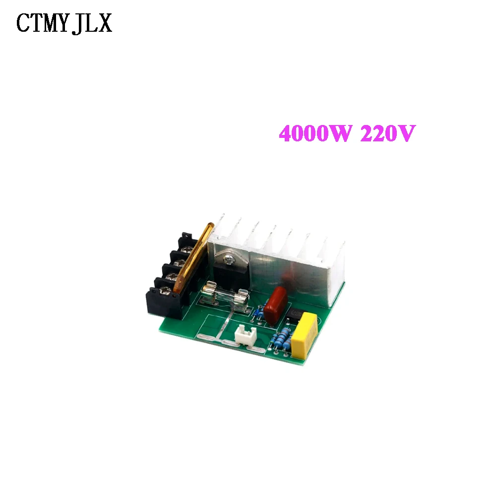 AC 0-220V 4000W High Power SCR Voltage Regulator Dimming Dimmers Motor Speed Controller Governor Module W/ Potentiometer