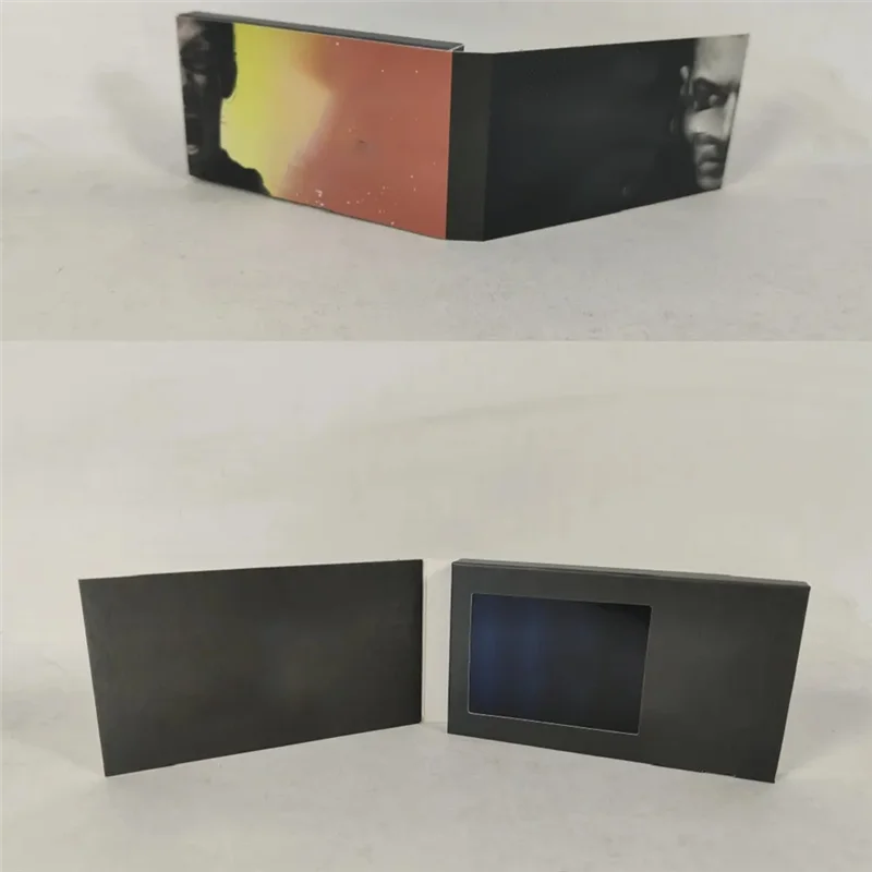 Paper MP4 Video Player 2.4 Inch LCD Greeting Card 128MB Memory Lcd Greeting Card Music Invitation