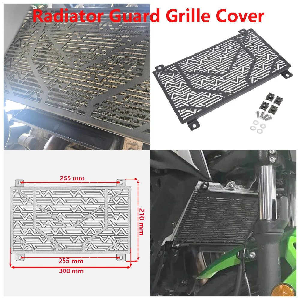 

Fits for Kawasaki Ninja 500 SE Ninja500 EX500 KRT ABS Z500 2024+ Motorcycle Radiator Guard Cover Grille Engine Cooler Protector