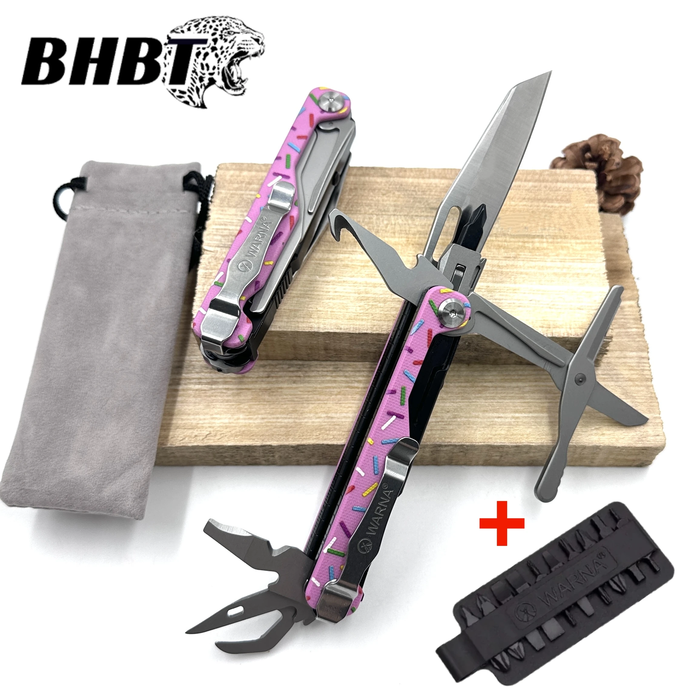 

BHBT 11 в 1, мини-многофункциональный складной EDC, уличные ножницы, отвертка, многофункциональный комбинированный инструмент для кемпинга и пешего туризма