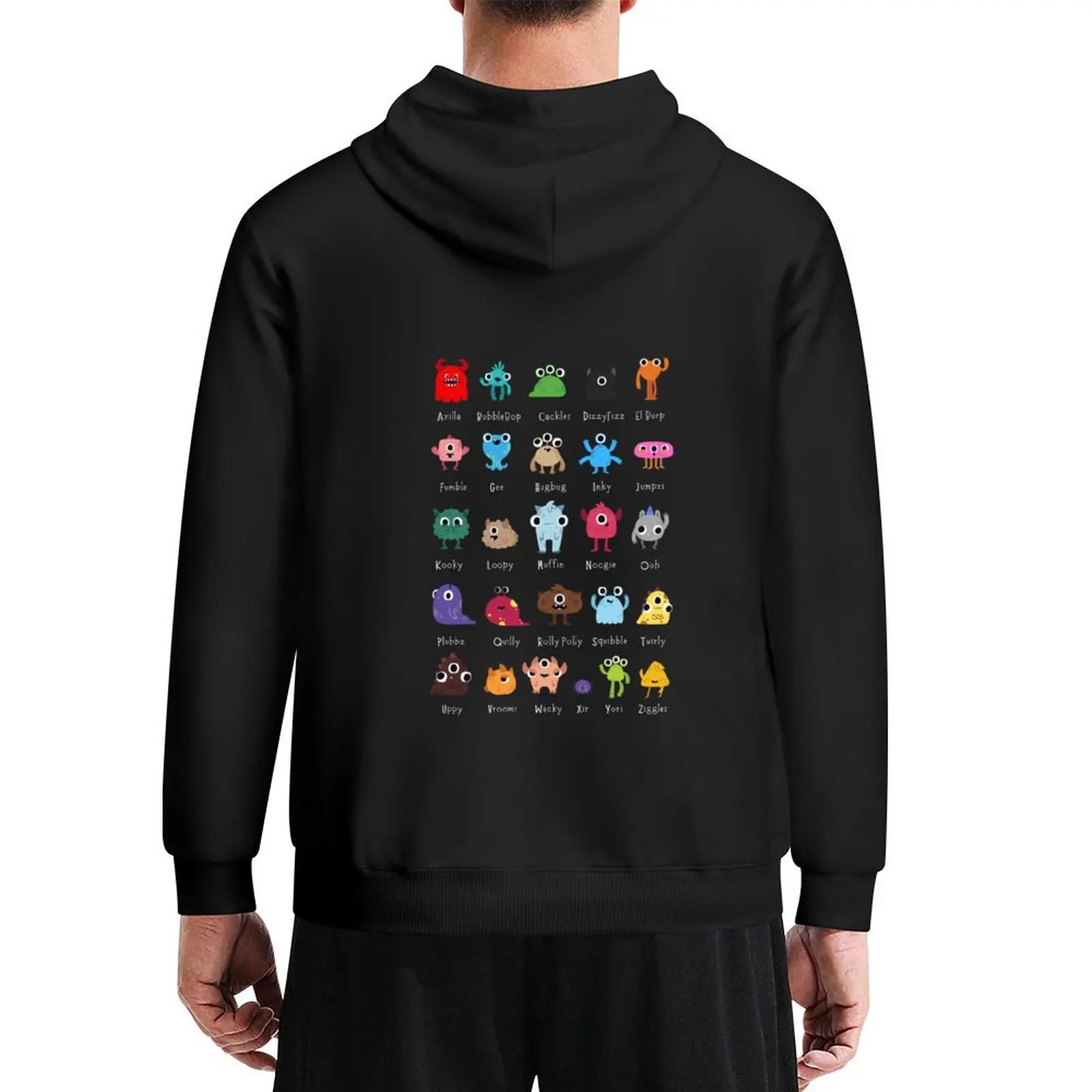 

ABC-Monsters, a fun way to learn your ABCs Hoodie men wear autumn mens clothing hoodie oversize