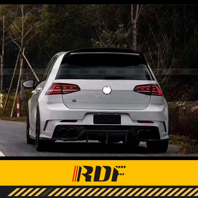 Suitable for VW GOLF 7 7.5 R GTI Rline Volkswagen Modified Carbon Fiber Aspec PPV400 Rear Bumper Rear Bumper Assembly view 3