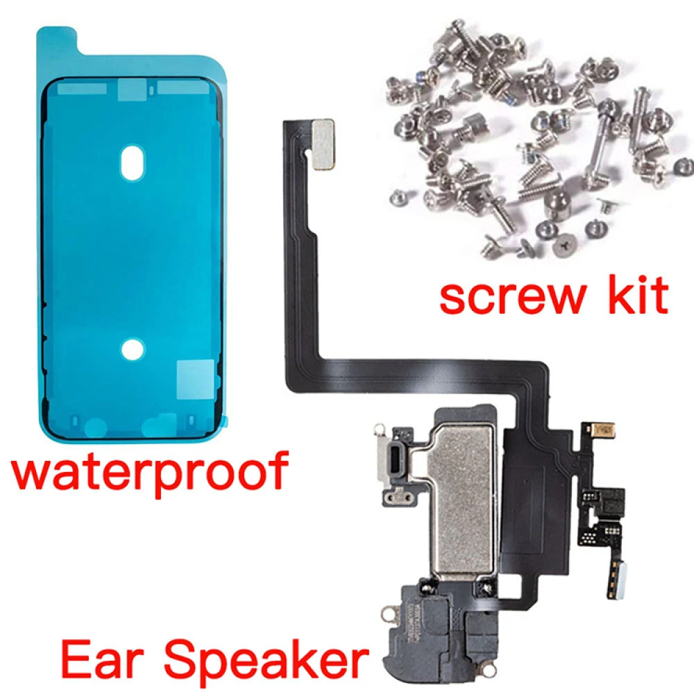 Speaker Module Complete Set (Screws Waterproof Tape Sensor) for iPhone X/XS/XR/XS Max/11/11Pro/11Pro Max Accessories Ear Speaker