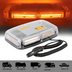 Car Strobe Warning Light DC12~24V Police Flasher Vehicle Roof Flashing Beacon Emergency Signal Lamp Yellow LED COB Ceiling Lamp