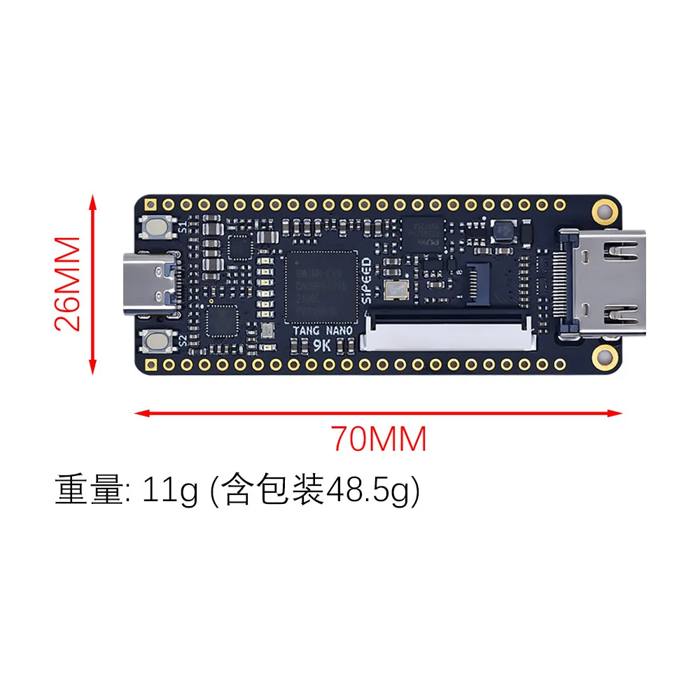 Tang Nano 9K FPGA Development Board GOWIN GW1NR-9 RISC-V RV HDMI