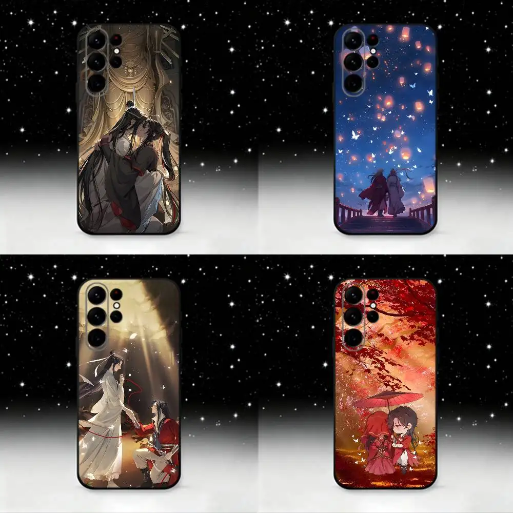 

Tian Guan Ci Fu Credit Phone Case For Samsung S25,S24 Ultra,S20,S30 plus,S22 plus,S23,S30 Ultra 5G Silicone Black Shell