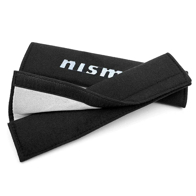 For Nismo Nissan Emblem R34 GTR Tiida Hub center cover Car Seat Belt Cover Adjustable Plush Safety Belt Cover Shoulder Pad