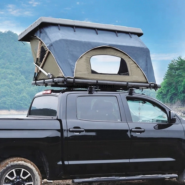 

2022 New Camping 2 Person Electric Remote Car Hard Shell Roof Top Tent