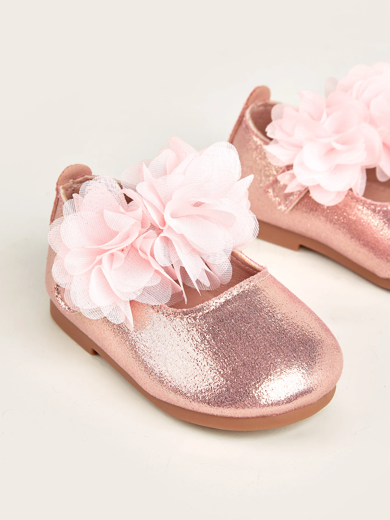 Children Girls Spring Autumn Korean Style Fashion Princess Style Soft Sole Solid Color Pearl Flower Design Dance Shoes Leather