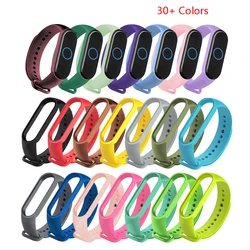 Couleurs Bracelet pour Xiaomi Mi Band 7 6 5 Bracelet Sport Montre-Bracelet En Silicone Bracelet Pour Xiaomi Mi band 5 6 Bracelet Miband 4 3 Sangle