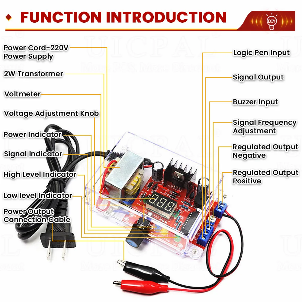DIY Kit PCB Board Electronic kits LM317 Adjustable Regulated Voltage 110V 220V to 1.25V-12.5V Supply Step-down Power Module