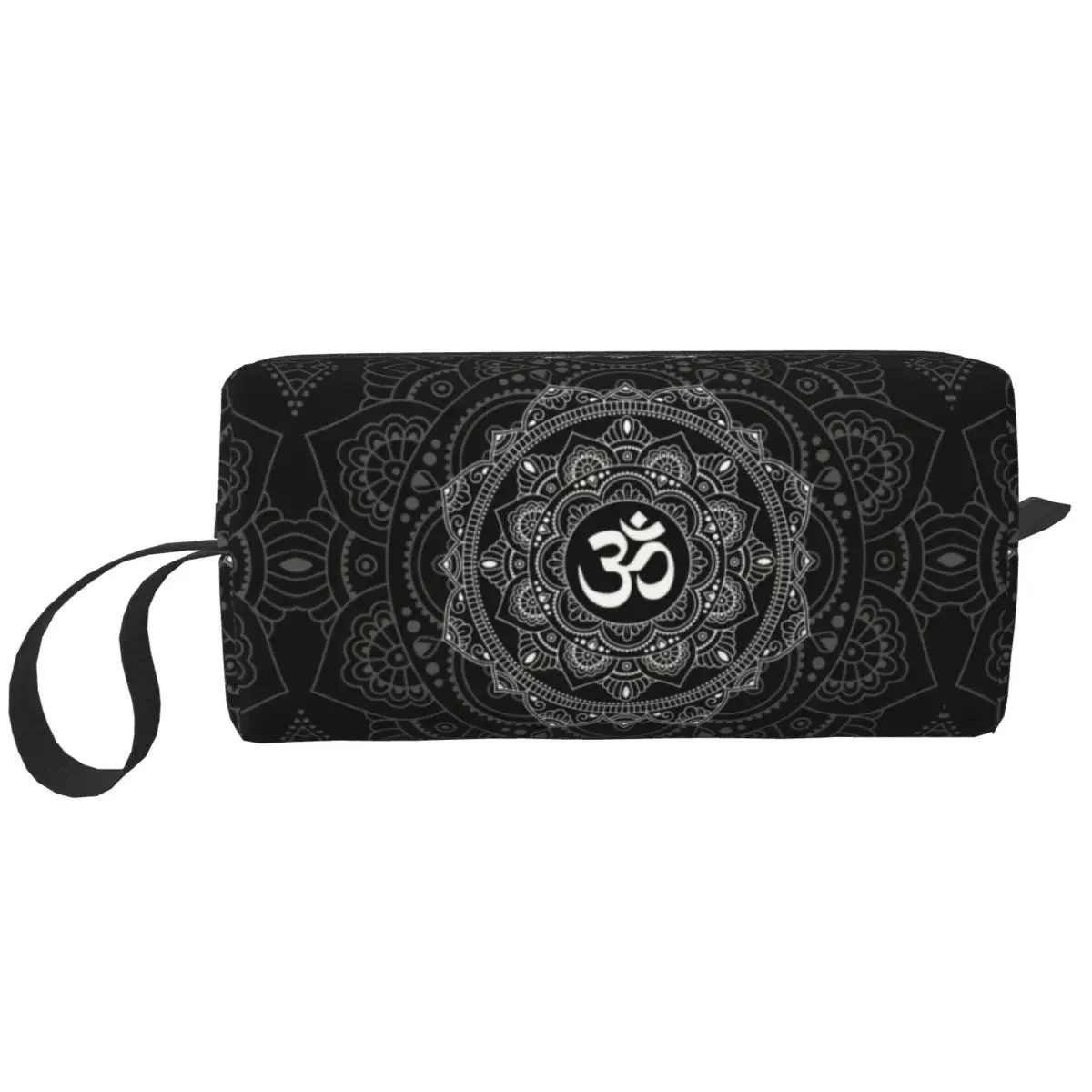 Om Mandala Cosmetic Bag Women Fashion Big Capacity Buddhism Aum Yoga Meditation Makeup Case Beauty Storage Toiletry Bags