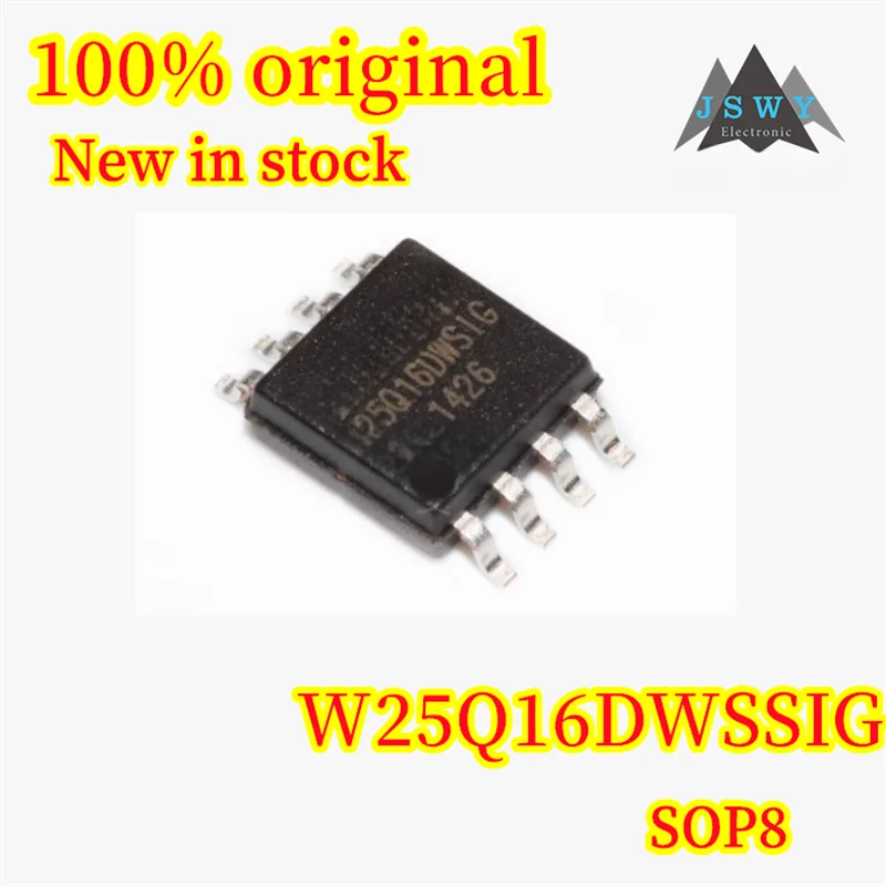 (10/100PCS) W25Q16DWSSIG 25Q16DWSIG SOP8 16Mbit Serial Flash Memory Chip. 100% brand new and original. Fast shipping.