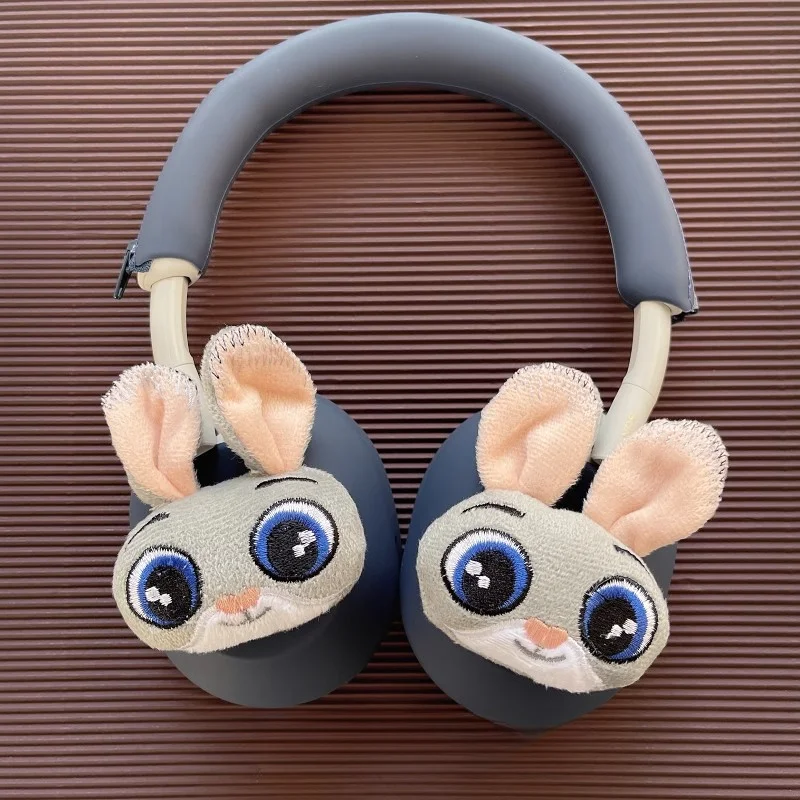 Sony WH-1000xm4 Headphone Case Xm5 Headset Accessory Cute Bear Earphone Case Silicone Head Beam Rabbit Cover Earmuffs Decoration