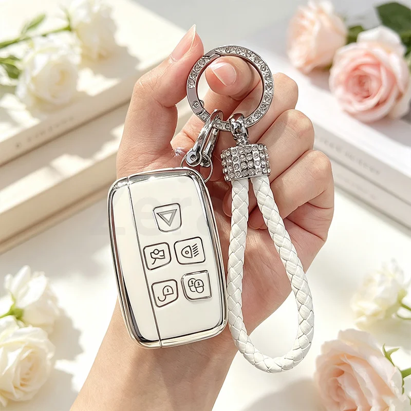 TPU Shell Fob Car Remote Key Cover Case For Land Rover Range Rover Sport Evoque Freelander2 For Jaguar XF XJ XJL XE C-X16 XKR XK