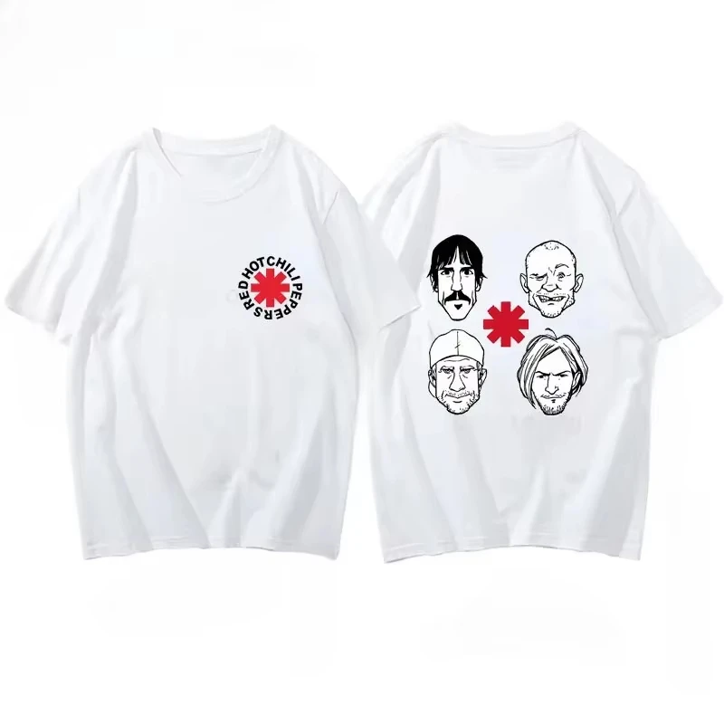 New Red Hot Chili T Shirt Peppers Graphic Printed Fashion Casual O Neck Short Sleeve Men Women Harajuku Streetwear Women