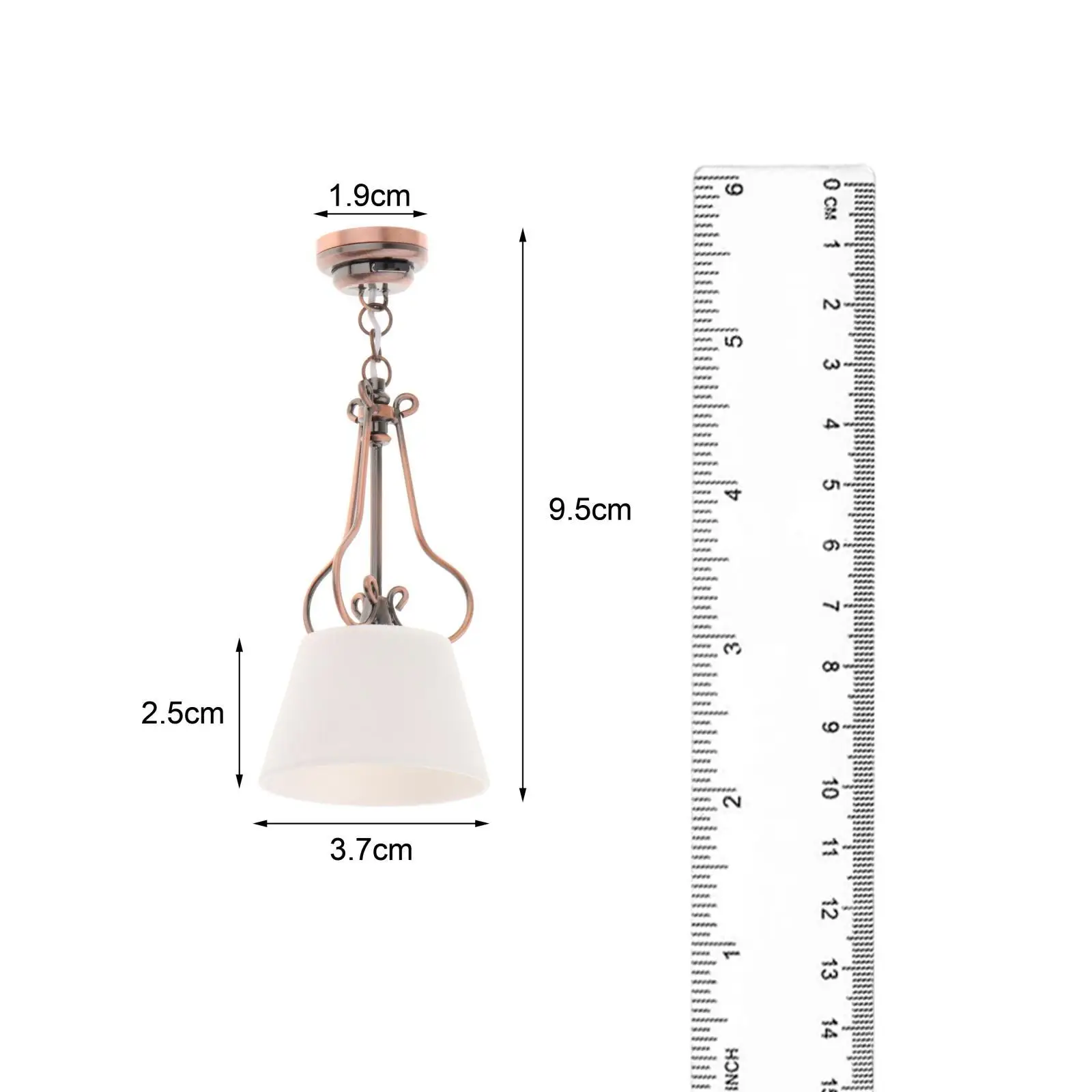 1/12 Schaal Miniatuur Kroonluchter Meubels Ornamenten Accessoires Speelgoedpop