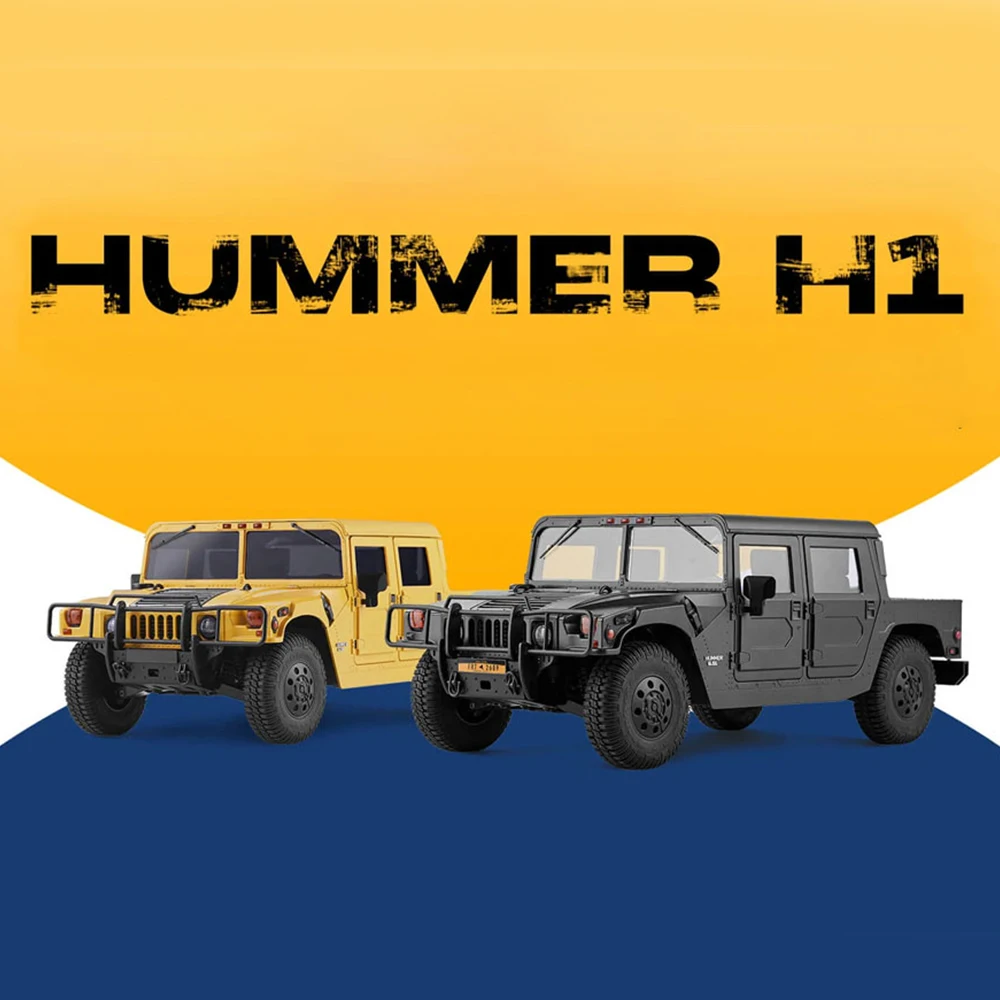 RC Car 1/12 HUMMER H1 Climber Remote Control Electric Hardcore Dirt Bike Differential Lock Door and Bridge Dual Speed Adult Gift