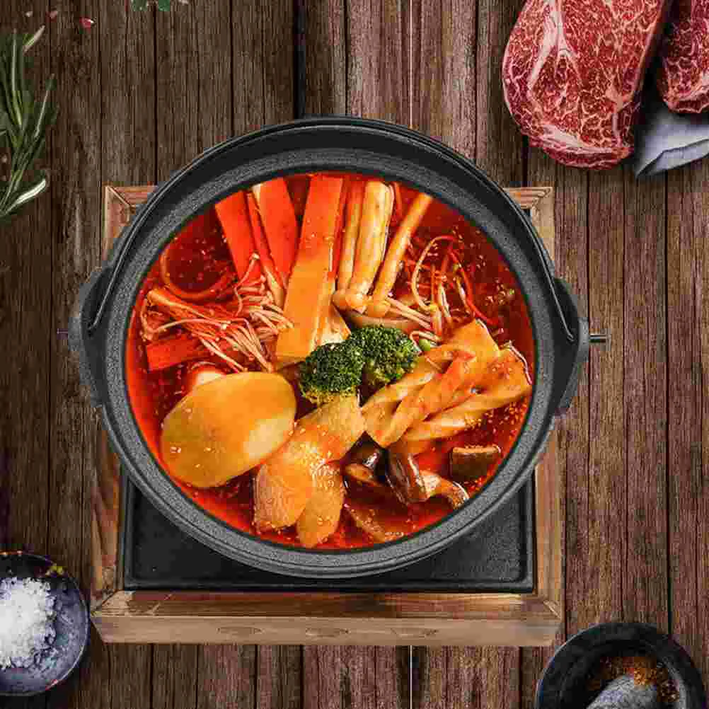 Cooking Pot Sukiyaki Cookware Camping Soup Outdoor Hanging Stewpan for Hone Saucepan Non Stick Fry