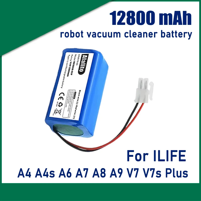 For ILIFE A9 A7 A4s Pro A4s V7s Plus A6 A8 Robot Vacuum Cleaner Battery Replacement