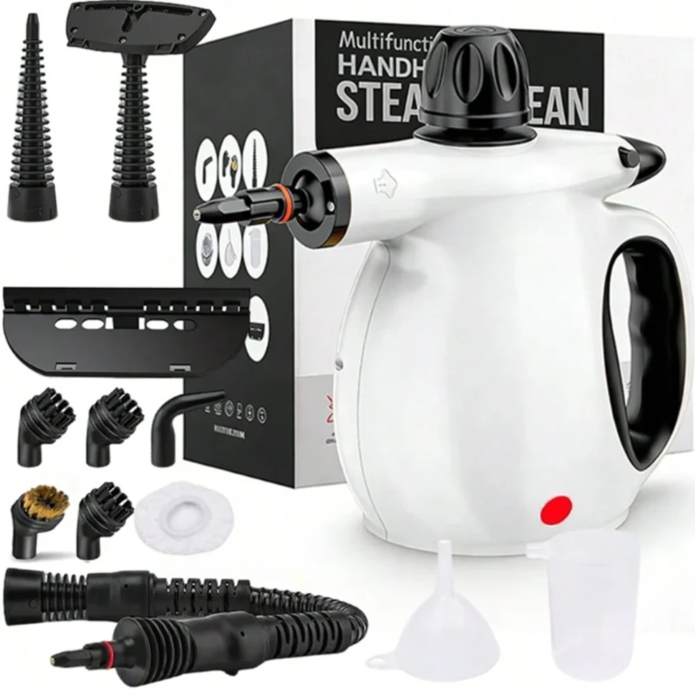 1200W Pressurized Handheld Steam Cleaner for Home - Portable Multi-purpose High Pressure Deep Multi-surface Cleaning Steamer Machine