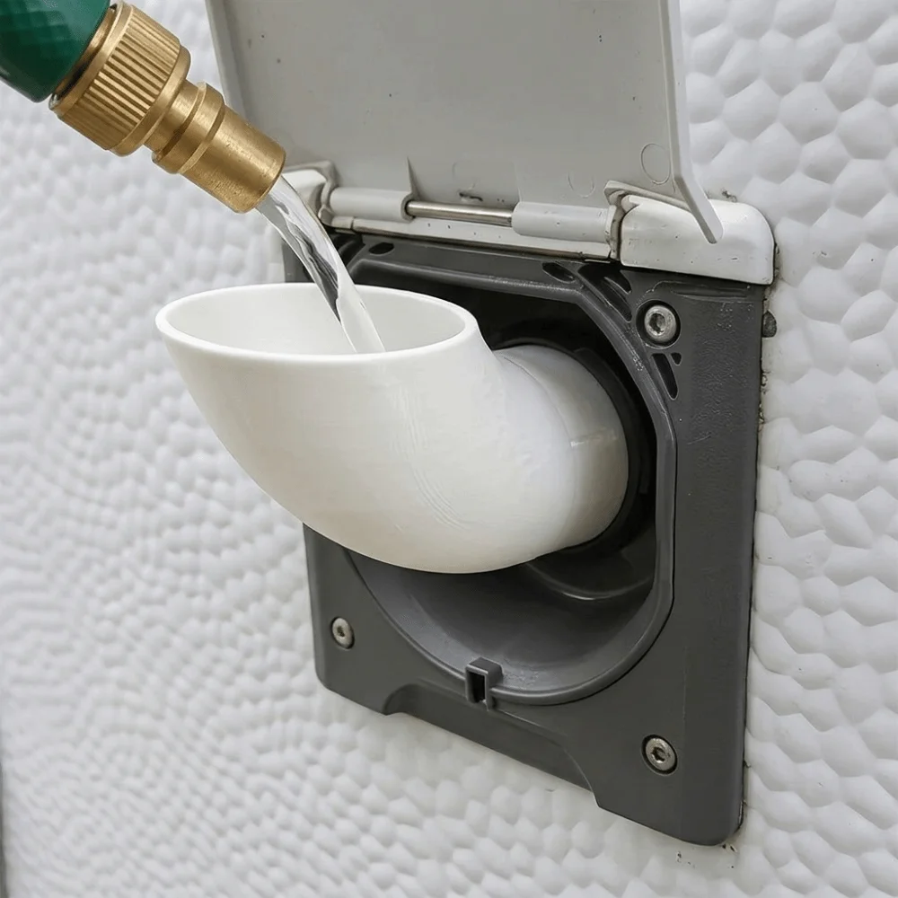 3D Printed Water Filling Aid Tool Portable Universal Water Fill Helper Lightweight RV Water Tank Fill Tool