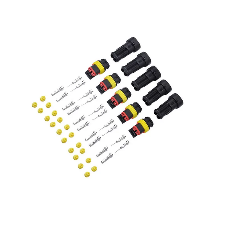 

5 Pairs 2 Pin Connector Waterproof Connector Male And Female Way 18AWG Wire Suitable For Car Truck Boat Other Wire Connection