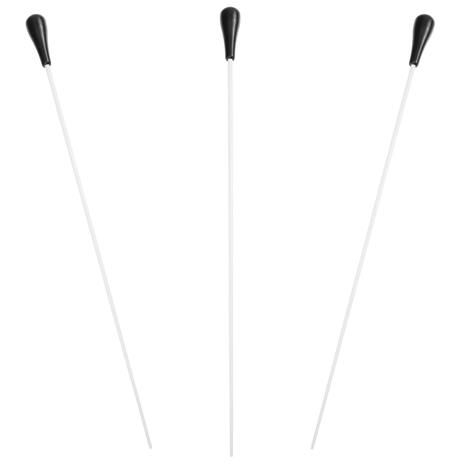 3Pcs Orchestra Conductor Musical Reflective Grip Lightweight Professional Band Choir Music Teaching Conducting Stick