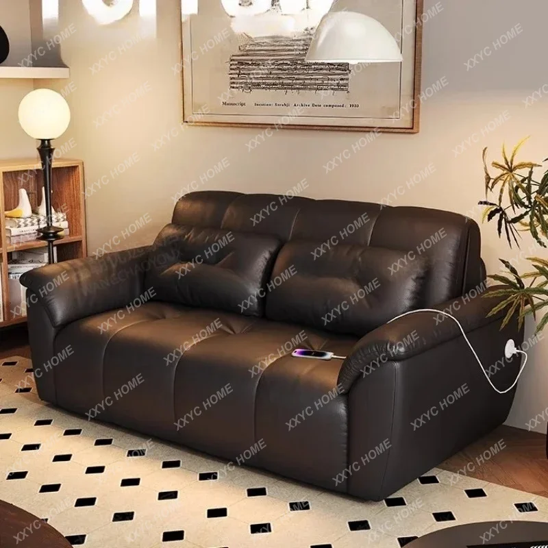 XX Intelligent voice electric sofa bed small apartment multi-function remote control bedroom living room dual-purpose folding