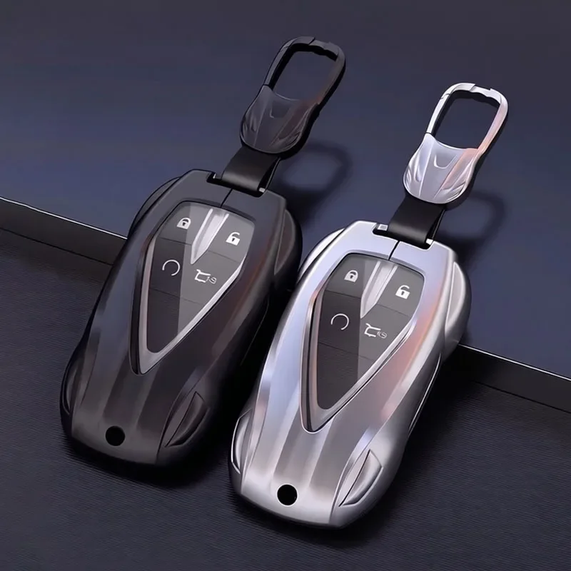 Zinc Alloy Car Key Case Cover for Changan CS55 plus CS35 CS75 UNI-K UNI-Z - Remote Keychain Fob Shell Accessories for 2025-2026